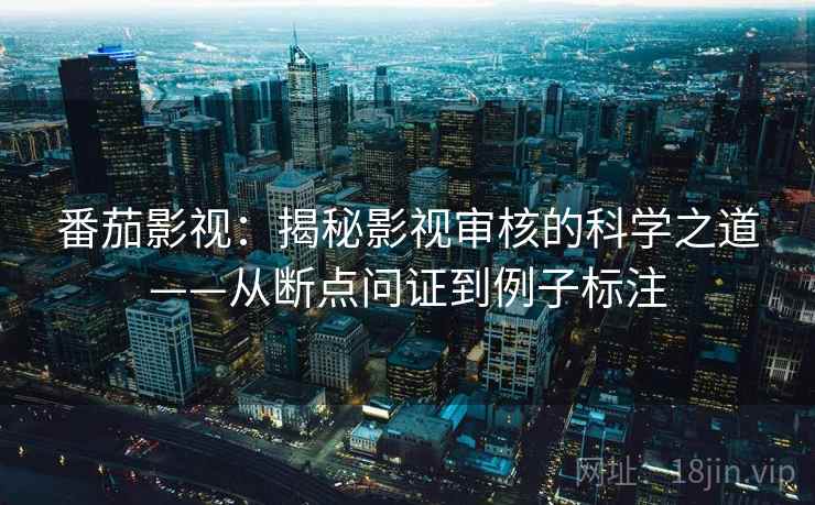 番茄影视：揭秘影视审核的科学之道——从断点问证到例子标注
