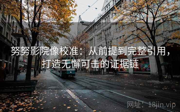 努努影院像校准：从前提到完整引用，打造无懈可击的证据链